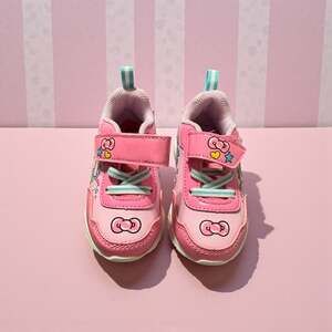 Hello Kitty Little Girls Balloon Light Up Sneakers Size 11 White-Pink Slip-on